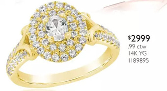 Charm Diamond .99 ctw 14k yg ring offer