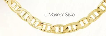 Charm Diamond 10k yellow gold flat mariner necklace offer