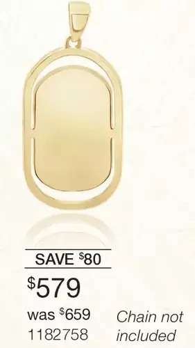 Charm Diamond 10k yellow gold signature dog tag pendant offer