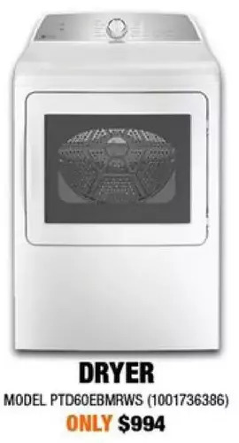 Home Depot Ge dryer offer