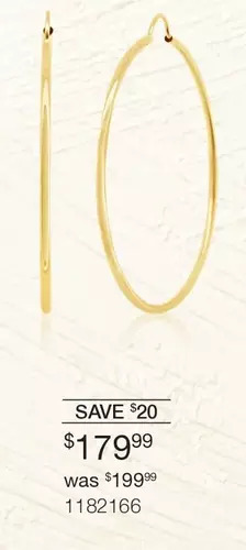 Charm Diamond 10k yellow gold 40mm polished tube hoop earrings offer