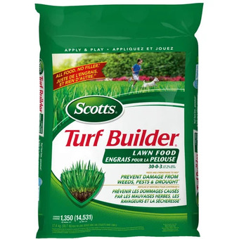 Home Depot Scotts turf builder lawn food offer