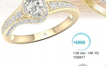 Charm Diamond 1.00 ctw 14k yg ring offer