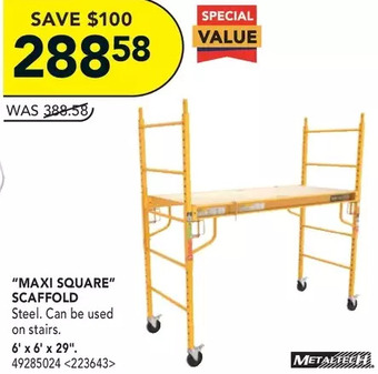 RONA Metaltech maxi square scaffold offer