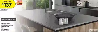 RONA Belanger laminates arctic spirit laminate kitchen countertop offer