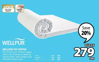 JYSK Wellpur t65 topper offer