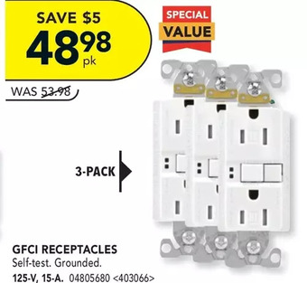 RONA Eaton gfci receptacles offer