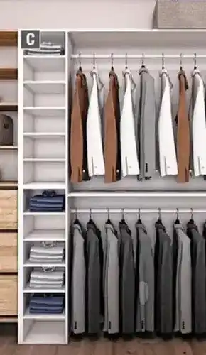 Home Depot Stylewell closet organizer - white 7-shelf organizer kit(2) offer