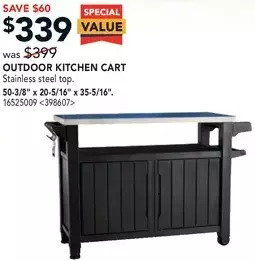 RONA Outdoor kitchen cart offer