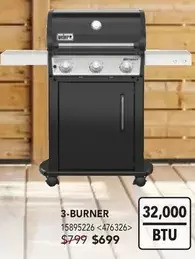 Weber spirit 3-burner bbq