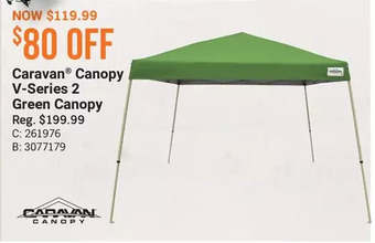Caravan canopy v-series 2 green canopy