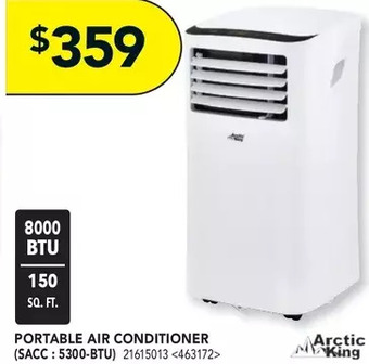 Lowe's Arctic king portable air conditioner offer