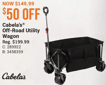 Cabela's Cabela's off-road utility wagon offer