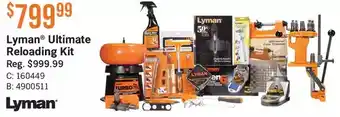 Cabela's Lyman ultimate reloading kit offer