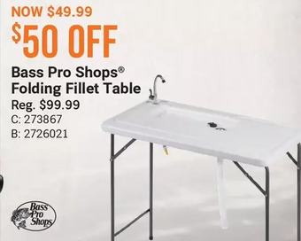 Bass Pro Bass pro shops folding fillet table offer