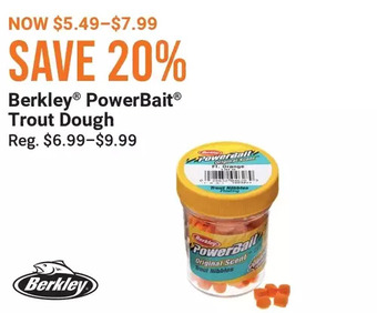 Cabela's Berkley powerbait trout dough offer