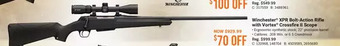 Bass Pro Winchester xpr bolt-action rifle with vortex crossfire ii scope offer