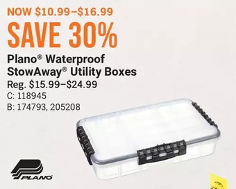 Cabela's Plano waterproof stowaway utility boxes offer