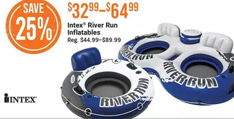 Bass Pro Intex river run inflatables offer