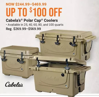 Cabela's Cabela's polar cap coolers offer