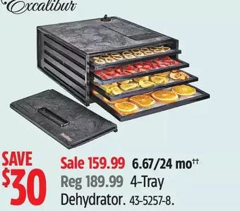 Canadian Tire Excalibur 4-tray dehydrator offer