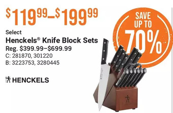 Cabela's Henckels knife block sets offer