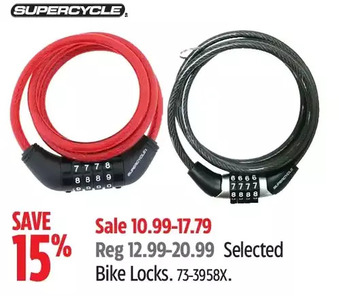 Canadian Tire Supercycle bike locks offer