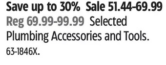 Canadian Tire Plumbing accessories and tools offer