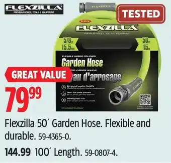 Canadian Tire Flexzilla 50' garden hose | 100' length offer