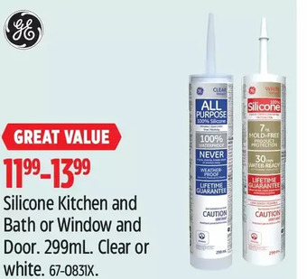 Canadian Tire Silicone kitchen and bath or window and door offer