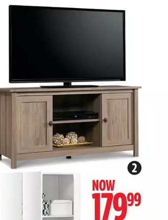 Canadian Tire Salted oak entertainment stand offer