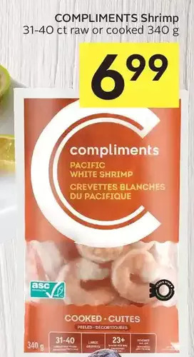 Foodland Compliments shrimp offer