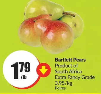 FreshCo Bartlett pears offer