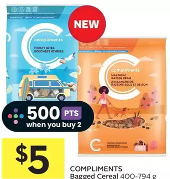 Foodland Compliments bagged cereal offer