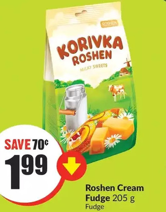 FreshCo Roshen cream fudge offer