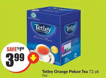 FreshCo Tetley orange pekoe tea offer
