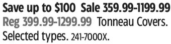 Canadian Tire Tonneau covers offer