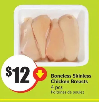 FreshCo Boneless skinless chicken breasts offer