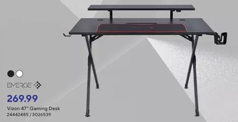 Staples Emerge vizon 47 gaming desk offer