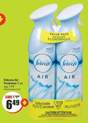 FreshCo Febreze air freshener offer