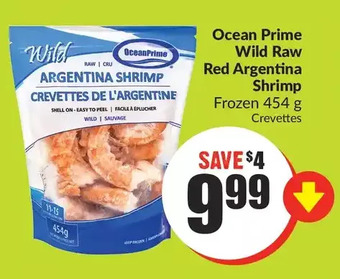 FreshCo Ocean prime wild raw red argentina shrimp offer