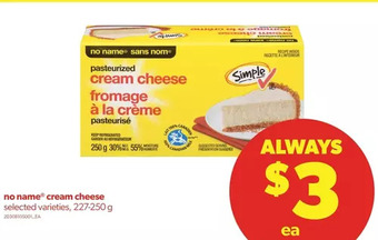 Real Canadian Superstore No name cream cheese offer