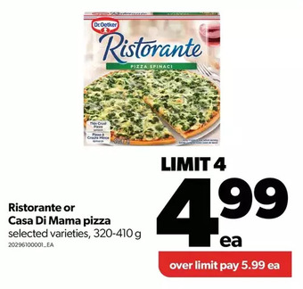 Real Canadian Superstore Ristorante or casa di mama pizza offer