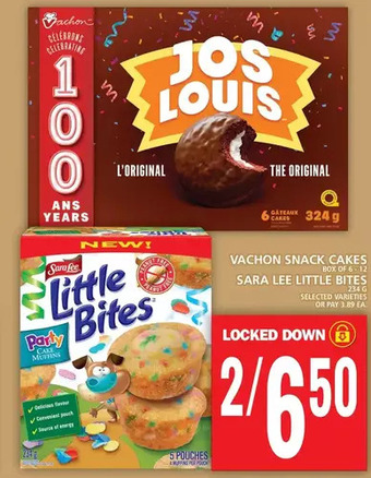 Food Basics Vachon snack cakes | sara lee little bites offer