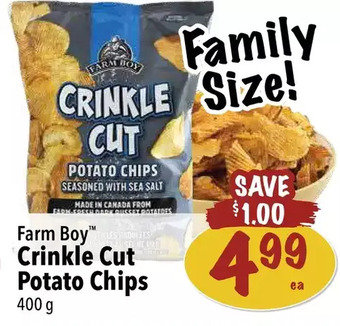 Farm Boy Farm boy crinkle cut potato chips offer