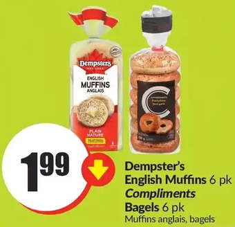 FreshCo Dempster's english muffins | compliments bagels offer