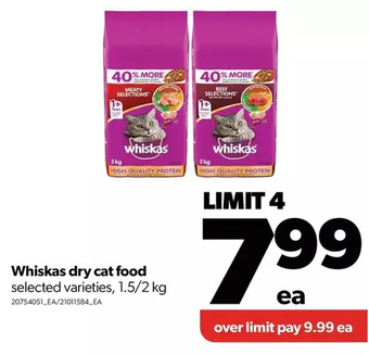 Real Canadian Superstore Whiskas dry cat food offer