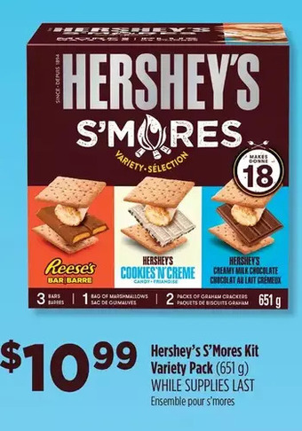 FreshCo Hershey's s'mores kit variety pack offer