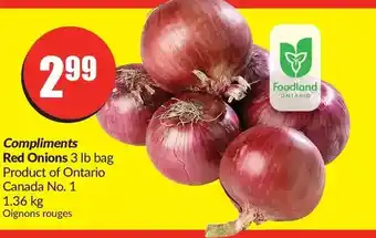 FreshCo Compliments red onions offer