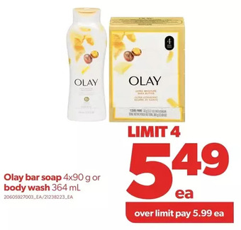 Real Canadian Superstore Olay bar soap or body wash offer